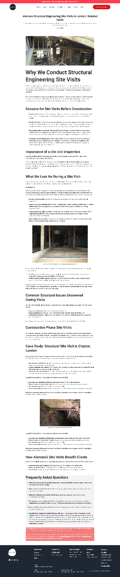 Why We Conduct Structural Engineering Site Visits